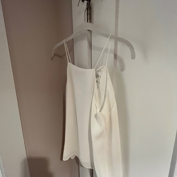 NWT WHITE CAMI WITH LACE - Picture 2 of 3